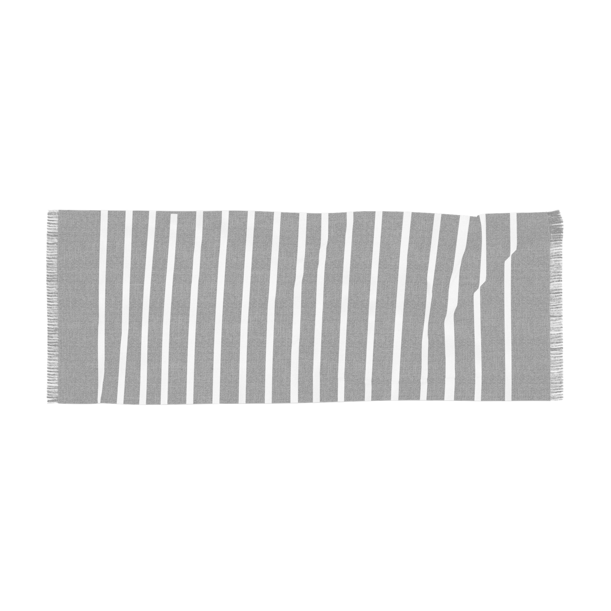 Minimalist Black & White Stripe Scarf