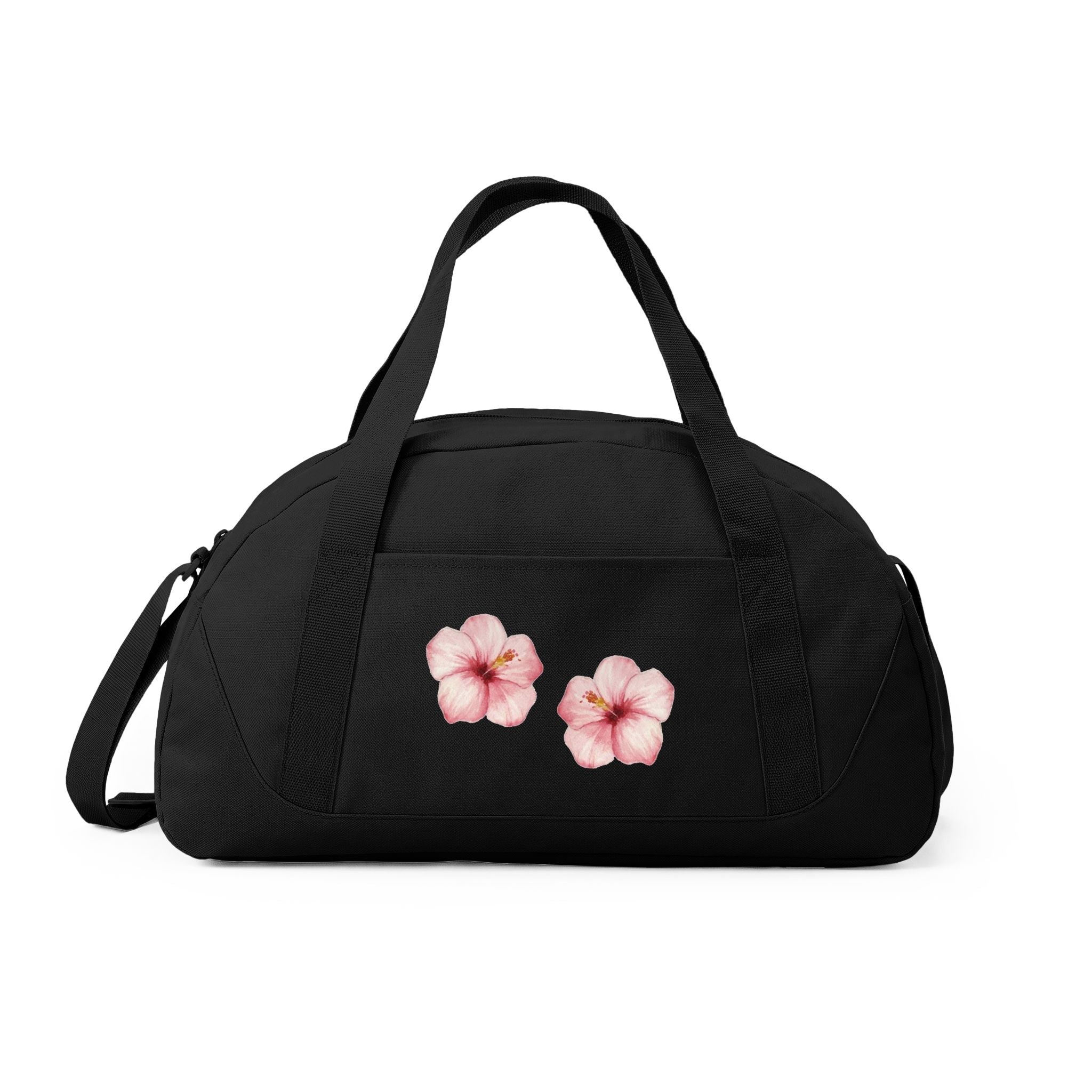 Floral Hibiscus Dome Duffel Bag — Travel Gym Bag