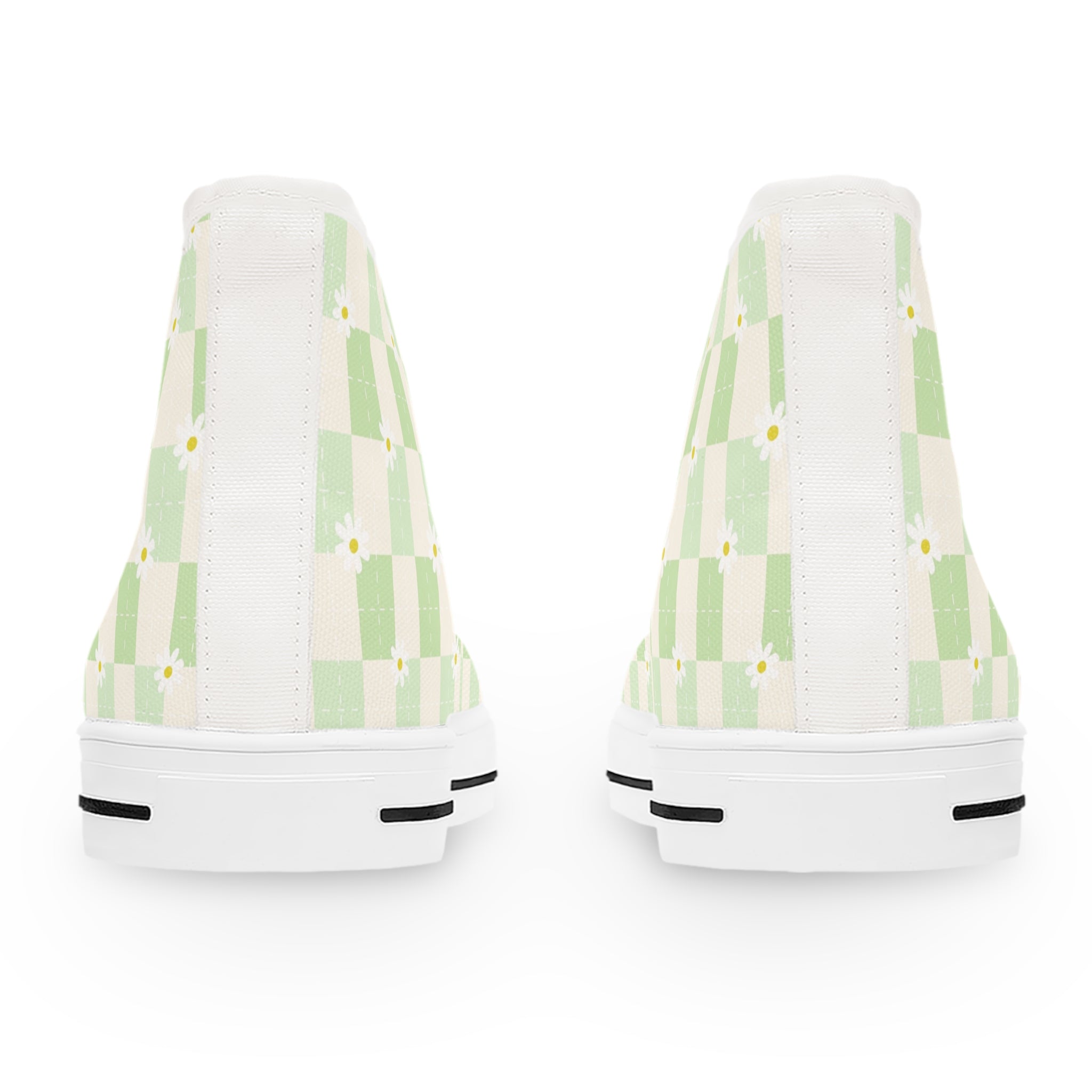 Pastel Green Checkerboard Women shoes