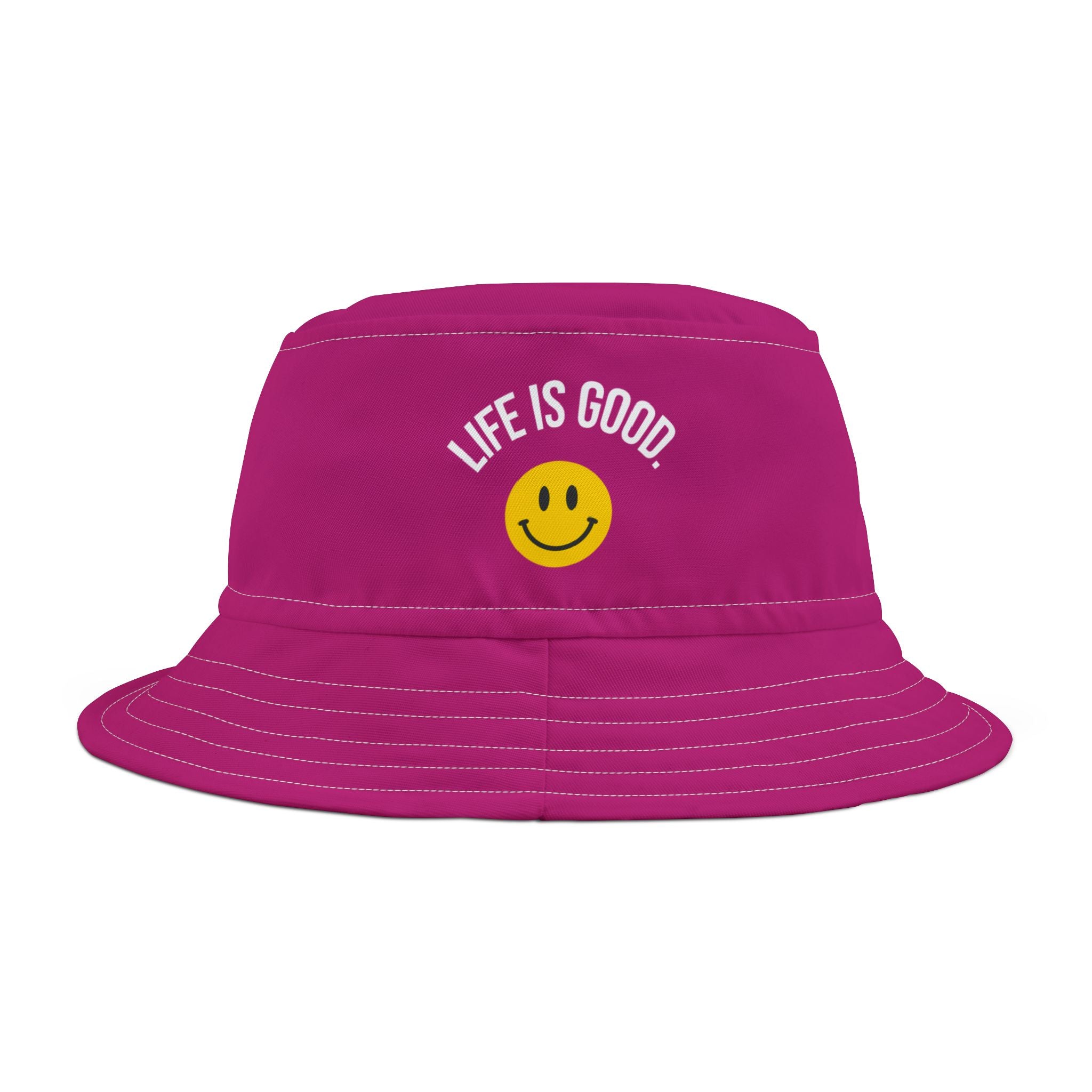 Life is good smiley bucket hat