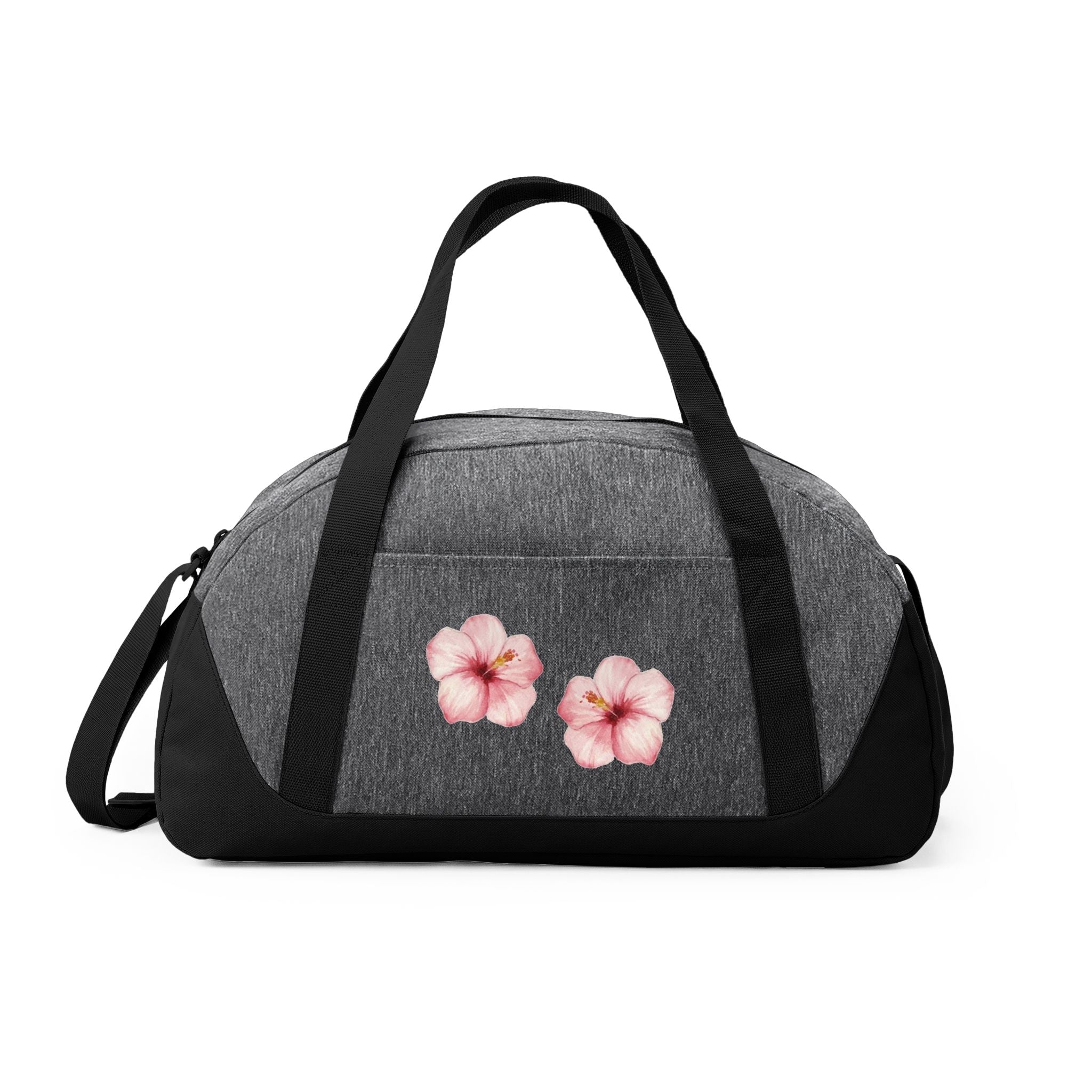Floral Hibiscus Dome Duffel Bag — Travel Gym Bag